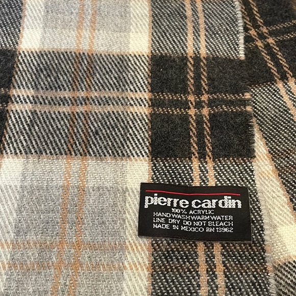 Écharpe Femme Pierre Cardin - Taille 150 Cm Environ - Bleue - Occasion